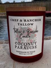 6oz Chef & Rancher Tallow & Beeswax Candle