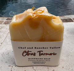 Citrus Turmeric Tallow Soap