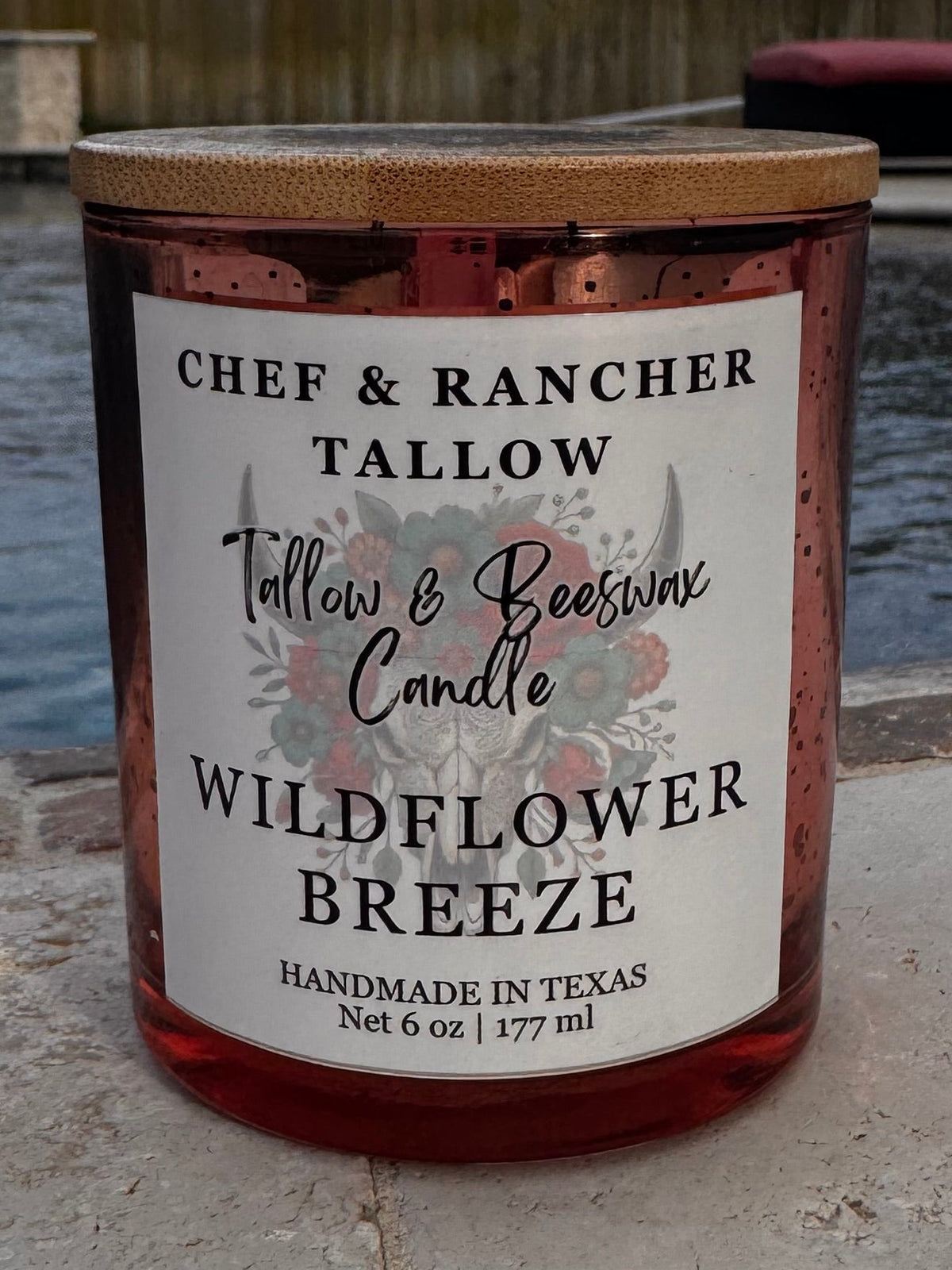 6oz Chef & Rancher Tallow & Beeswax Candle