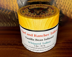Vanilla bean infused whipped tallow